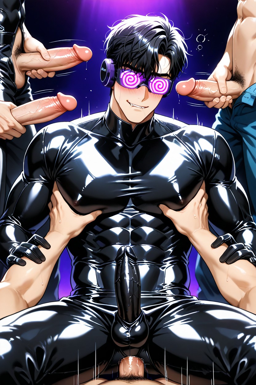 フィット, Arms Were Outstretched, Hair Ends Slightly Curled Up At The Ends ゲイAIポルノ