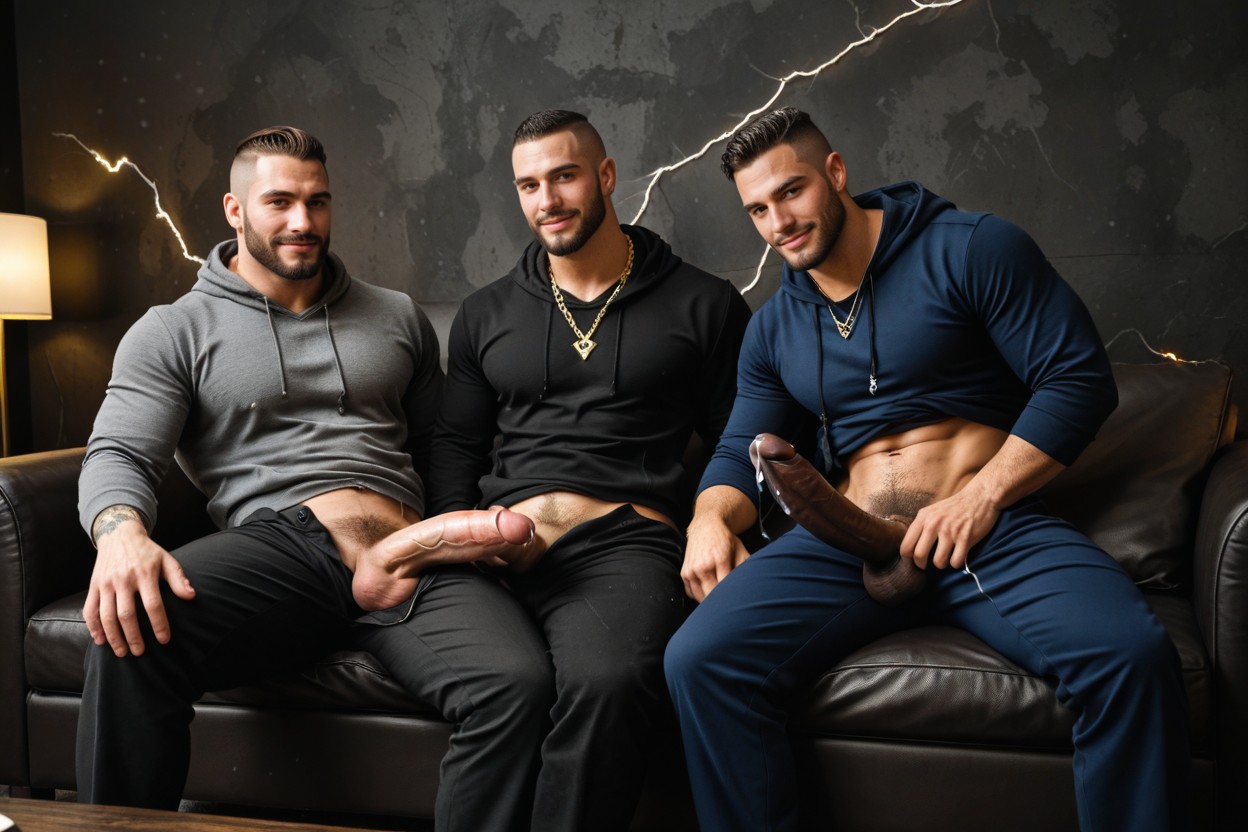 Tough And Rugged, Precum Dripping, Blushing Porno IA Gay
