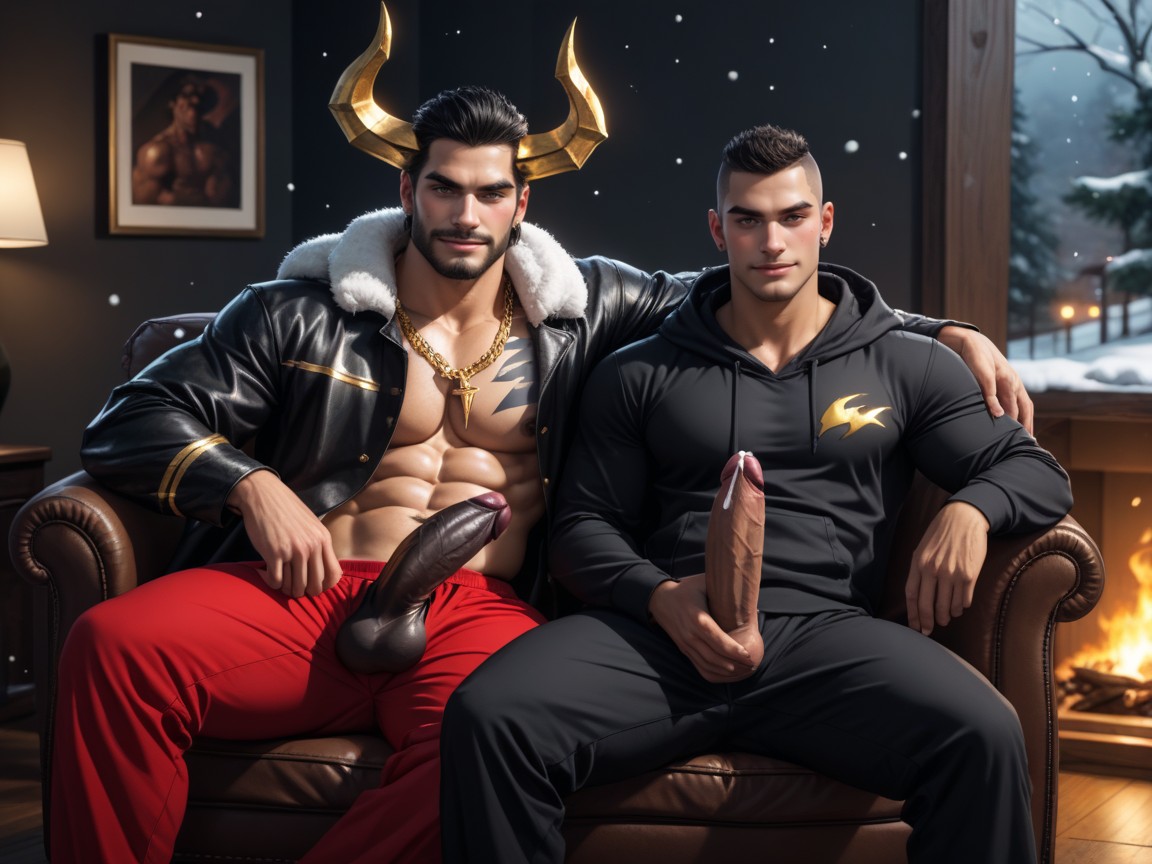 Il Neige, Hot Guys At Party, Fun Porno IA Gay