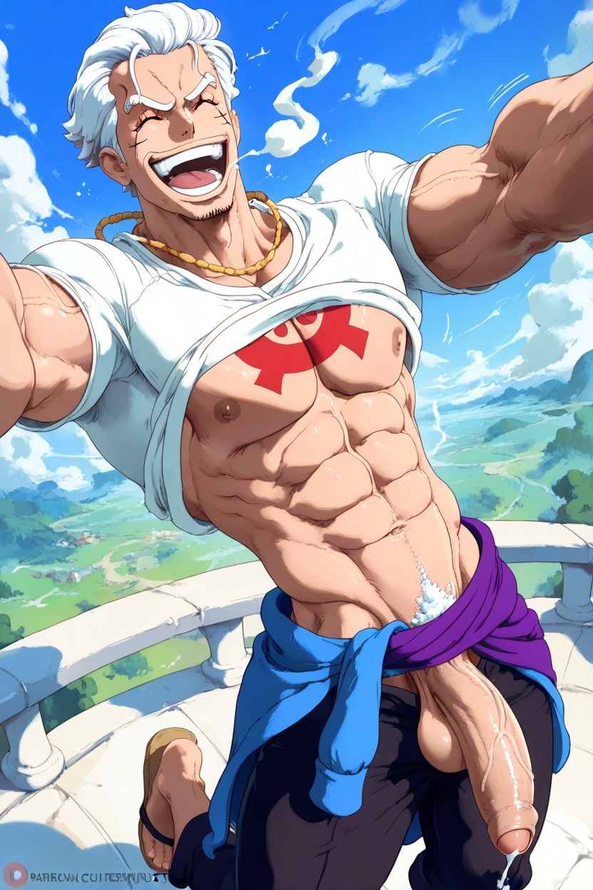 Sandals, Sky Background, Red Eyes Porno IA Gay