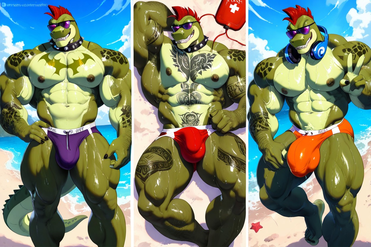 Giagantic Height Size Diff, Yellow Breast, Mamimi Art Style 게이 AI 포르노