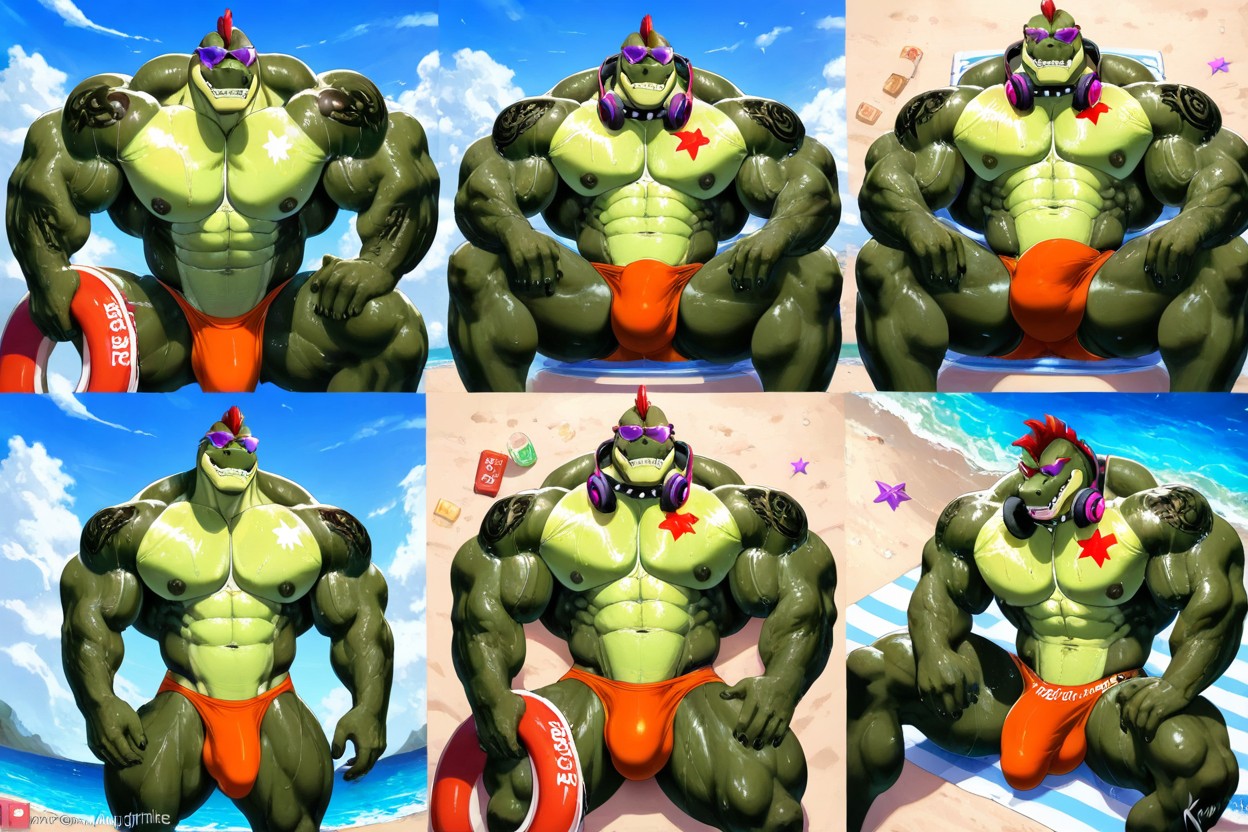 Hyper Huge Muscles, Hyper Muscle, Hyper Dick Porno IA Gay