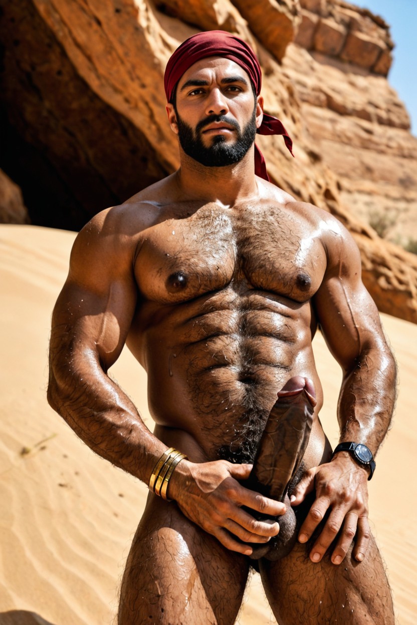 Naked, A Indian Man, Round Pecs Porno IA Gay