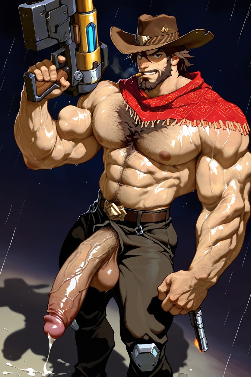 Cole Cassidy Cosplay From Overwatch, Dizdoodz, Huper Tight Waist AI同性戀黃片