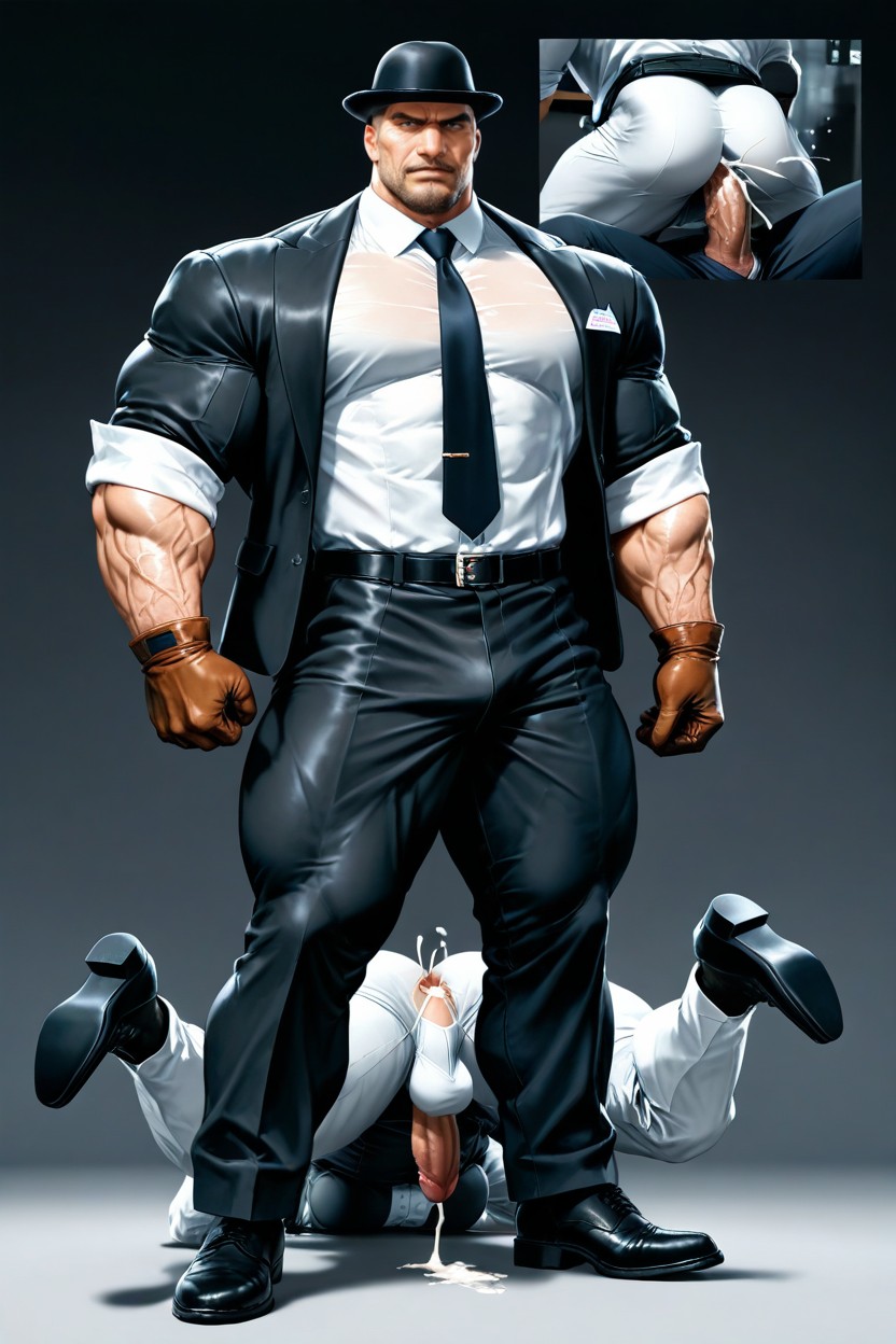 全身, Highly Detailed Dramatic Angle Oversize Muscles, 超大肌肉 AI同性戀黃片