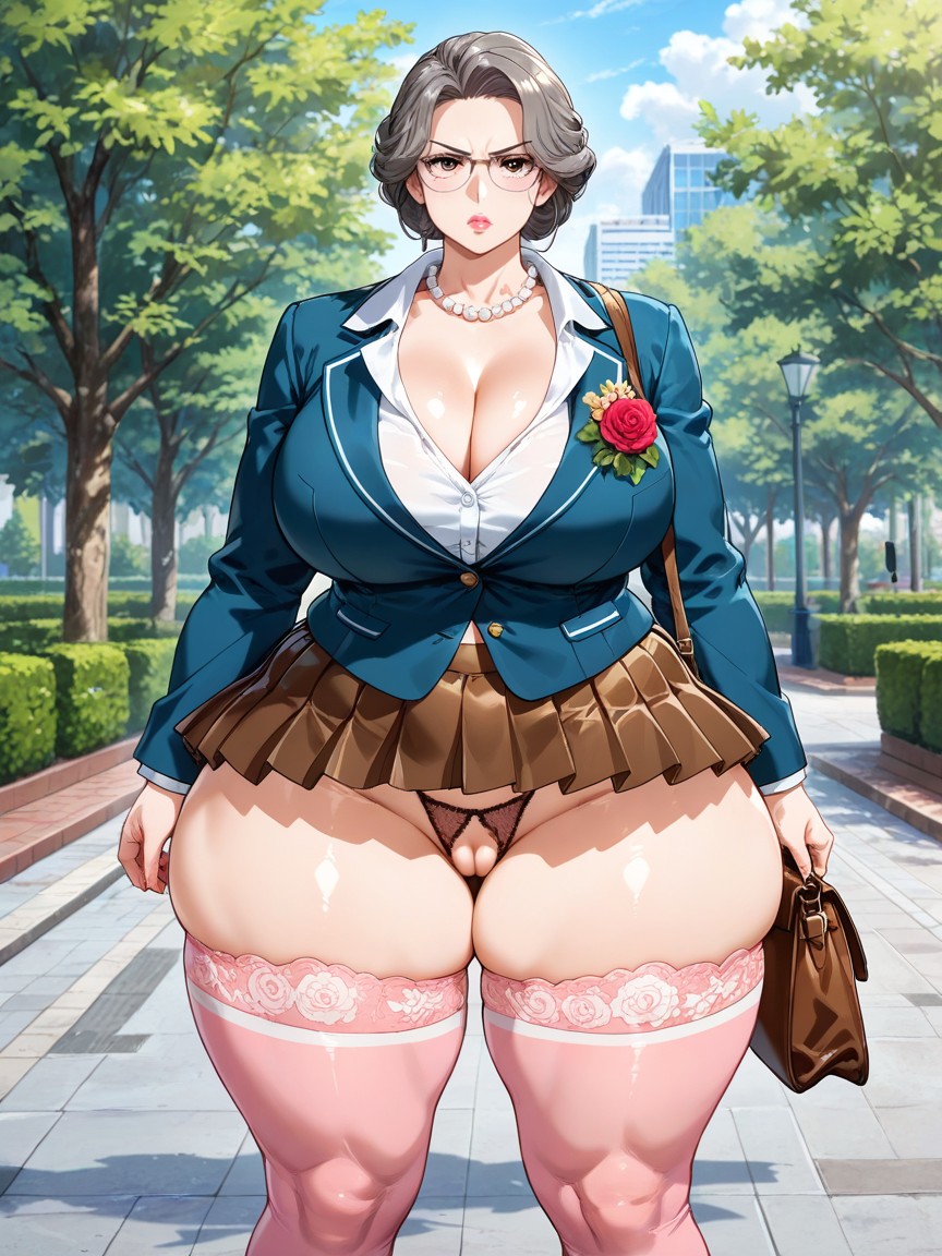Wide Hips, Thick Thighs, Visible Midriff 게이 AI 포르노