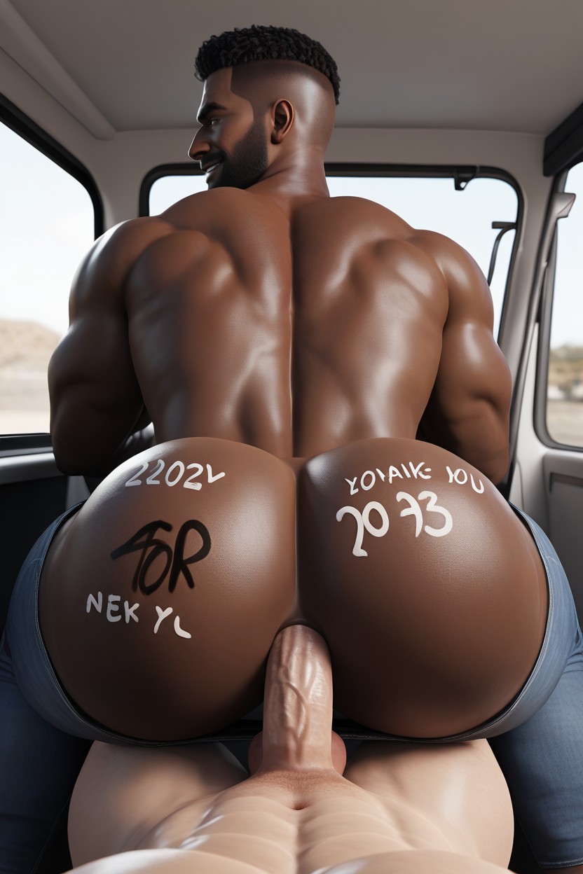 Manly Bottom, Motion Lines, The Bottom’s Anus Feels Absolutely Heavenly Inside For The White Man’s Dick AI Gay Porn