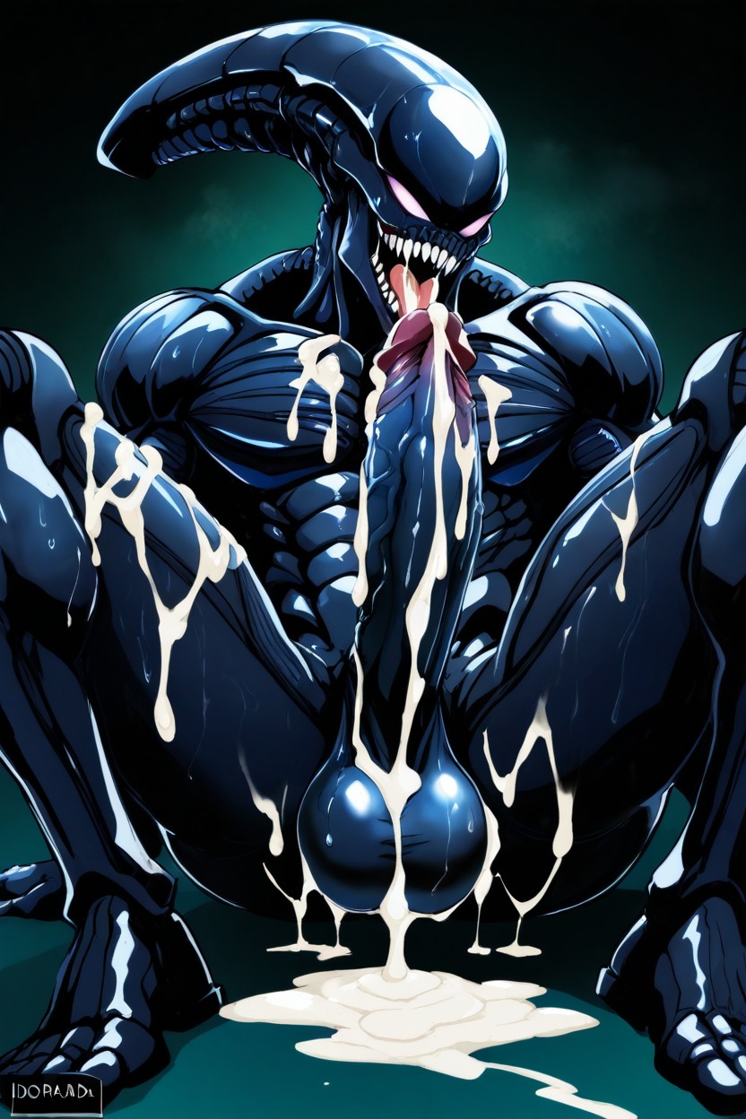 Thick Bold Lineart, Cum On Legs, Self Suck Porno IA Gay