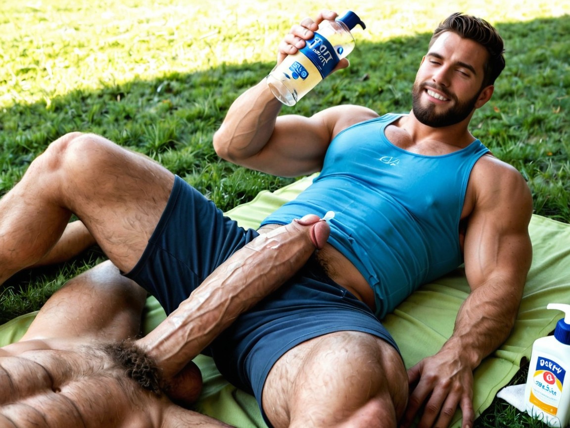 Impossibly Long And Thick Hyper Cock, Ultrarealistic, Detailed AI Gay Porn