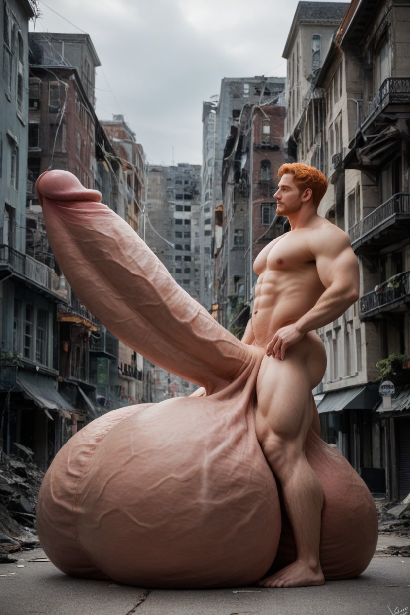 Hyper Balls, Balls Too Big, Oversized Heavy Hyper Balls AI Gay Porn