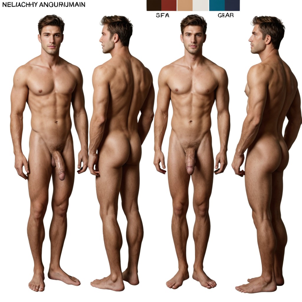 Side View, Multiple Views, Simple Lighting AI Gay Porn