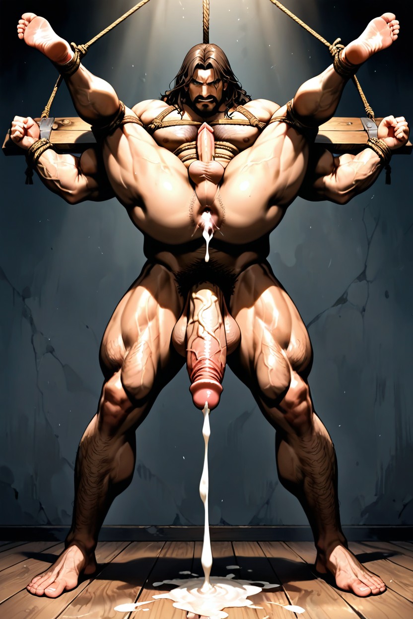 Spread Legs, Body Hair, Trevor Belmond From Castlevania KI Schwulenporno