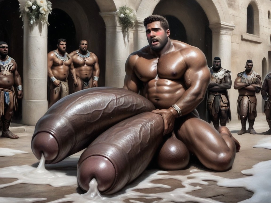 Orgasm, Fisheye Camera, Gigantic Uncut Dick With Foreskin AI Gay Porn