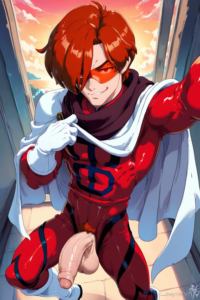 Smirk, White Boots, Uncut AI Gay Porn