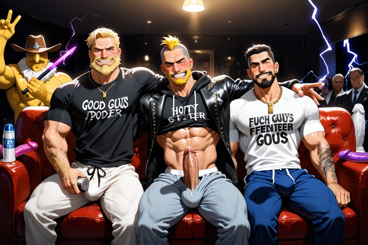 Hot Skin, Gigantic, Pulling Down Sweatpants AI Gay Porn