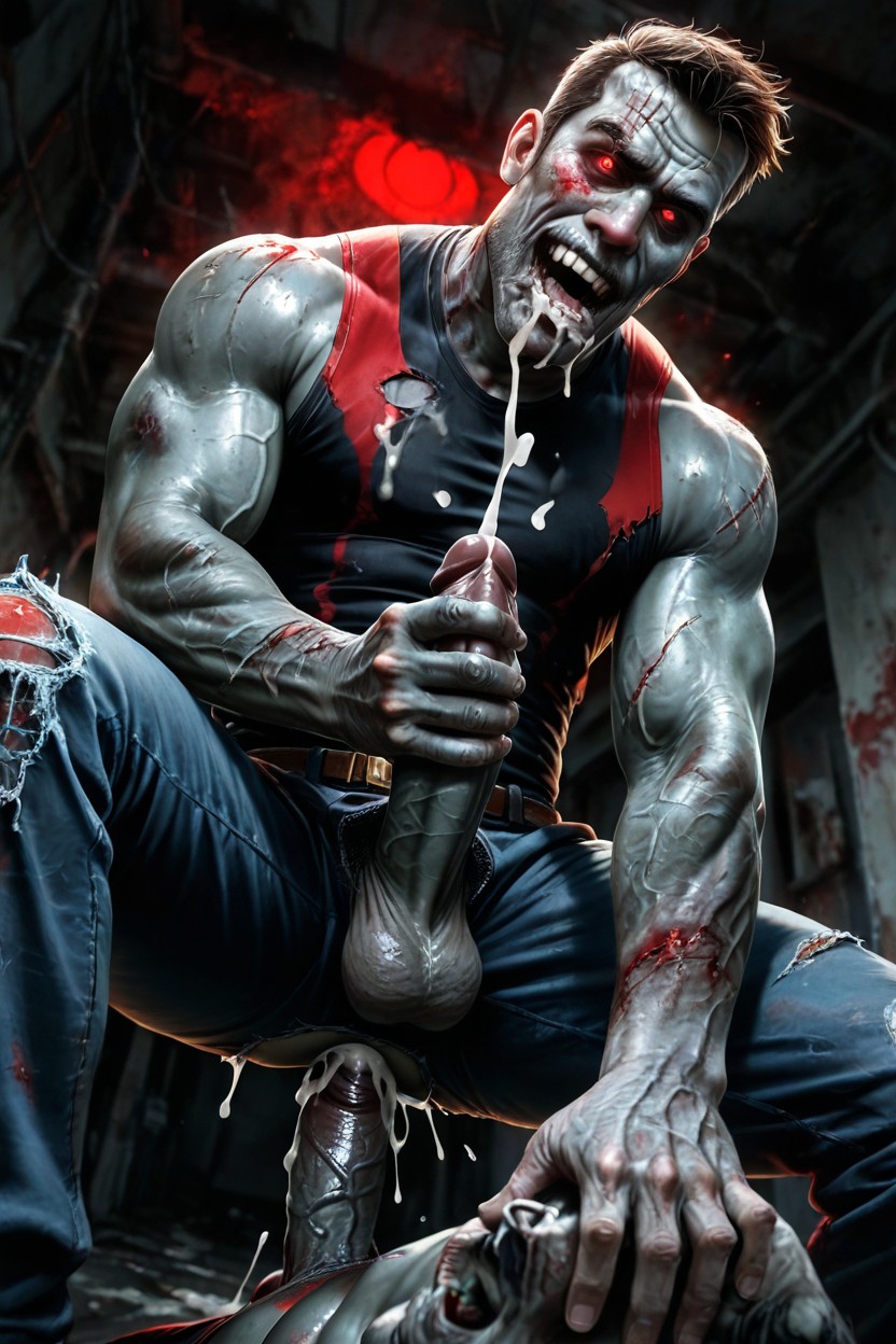 Gray Skin Zombie, Gray Skin, Gray Skin Zombie Porno IA Gay