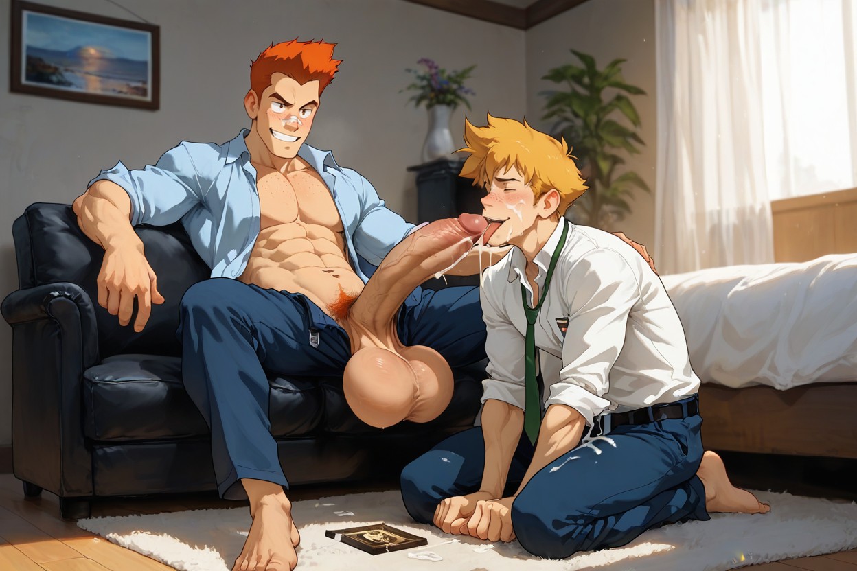 Sexy, Full Body, Duo Porno IA Gay
