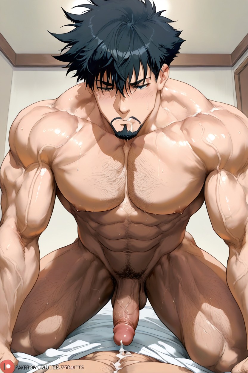 Degree Angle Fuck, Chest Hair, Naked AI Gay Porn