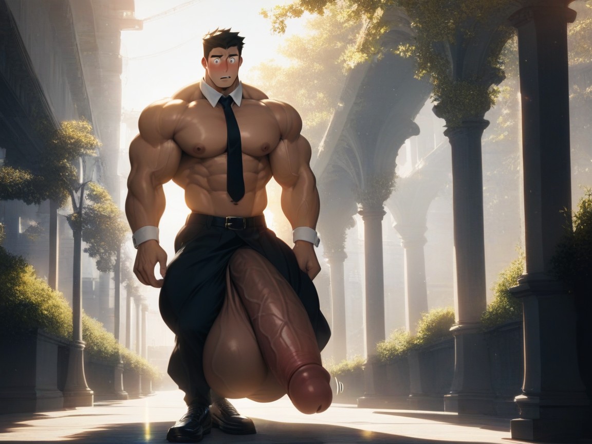 Cock Growth, Uniforme, Hyper Balls Porno IA Gay