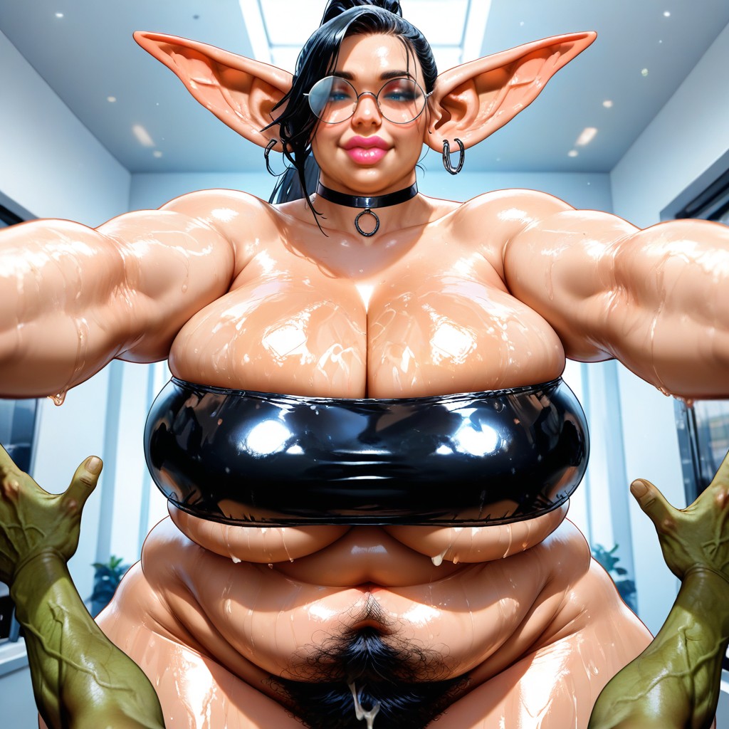 Thick Lips, Shiny Skin, Wide Neck AI Gay Porn