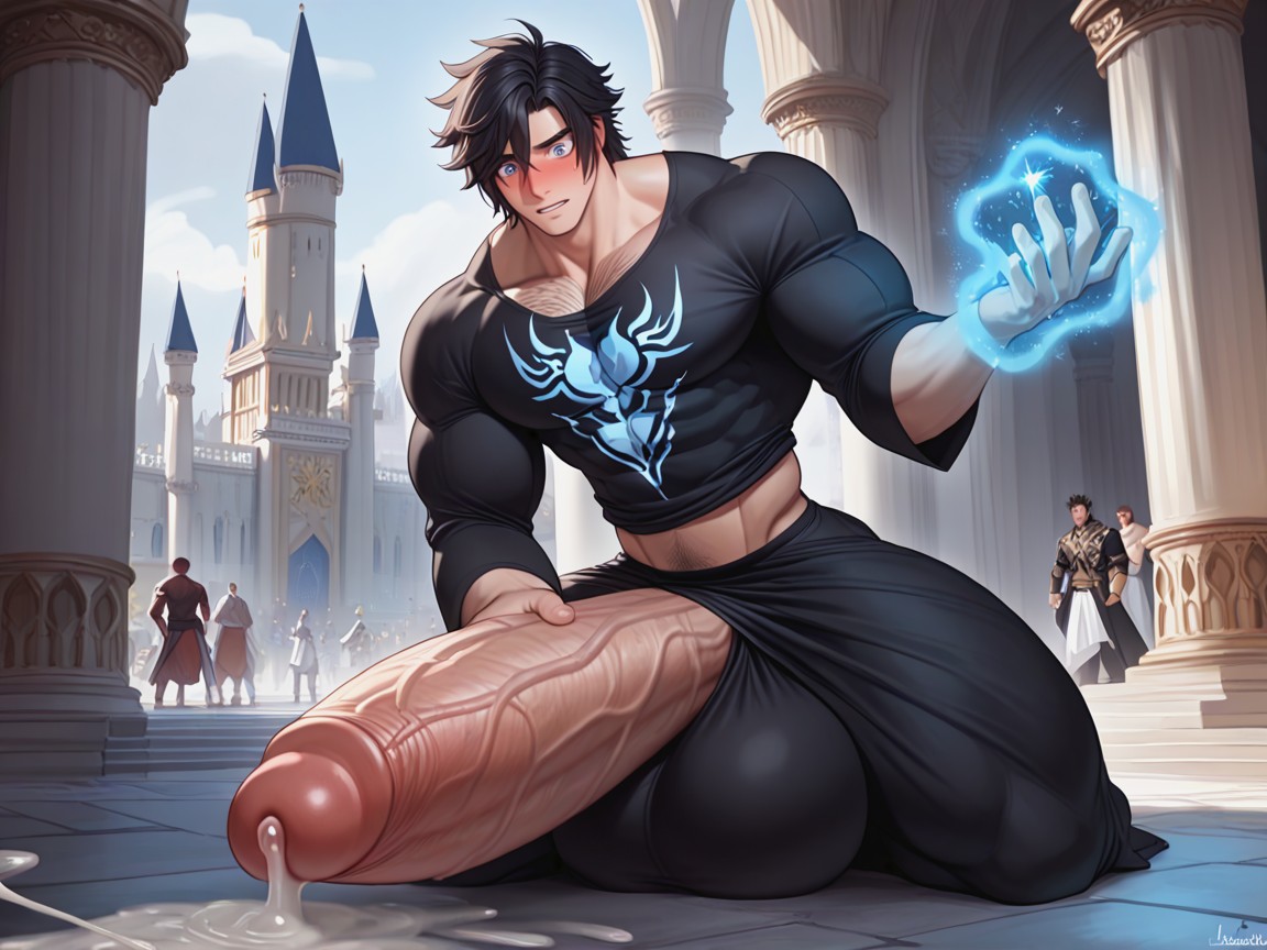 Balls Dragging On The Ground, Hugging, Dick On Chest KI Schwulenporno