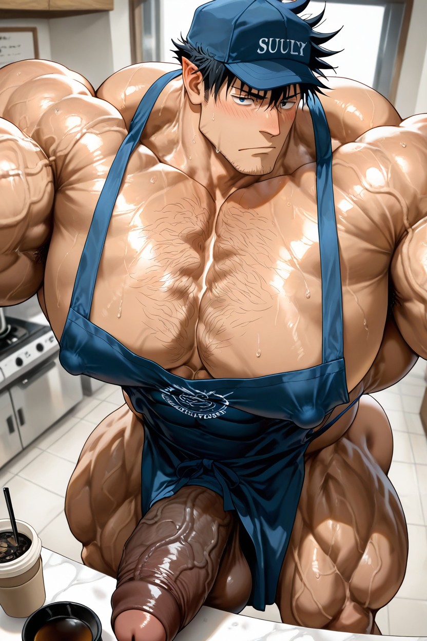 Sexy, Boulder Shoulders, Beitemian Art Style Porno IA Gay