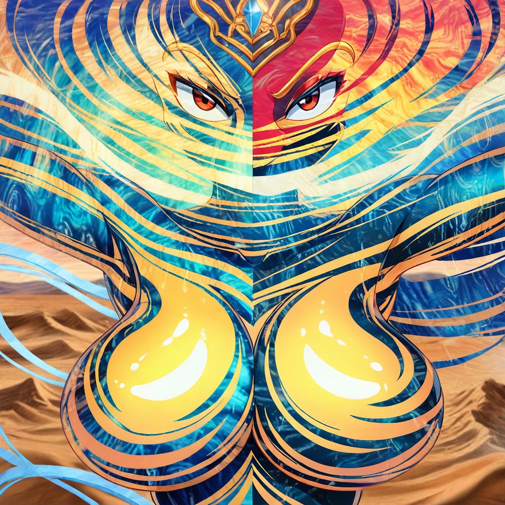 Femae Raccoon, Distant Desert, No People AI Gay Porn
