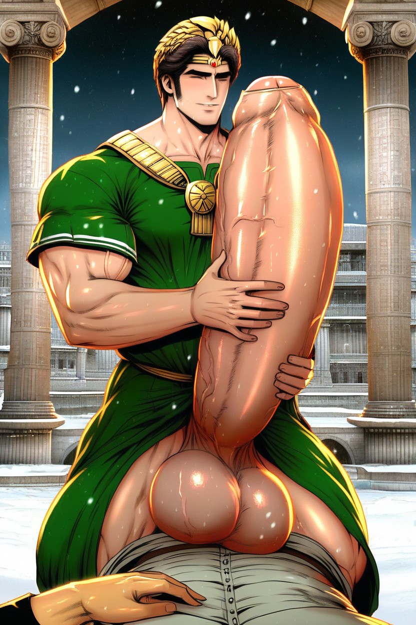 Dick Longer And Thicker Than Leg, Helping Hand, Penis Longer And Thicker Than Body AI Gay Porn