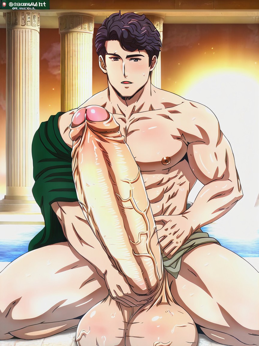Gigantic Uncut Dick With Foreskin, Detailed, Fix Anatomy AI Gay Porn
