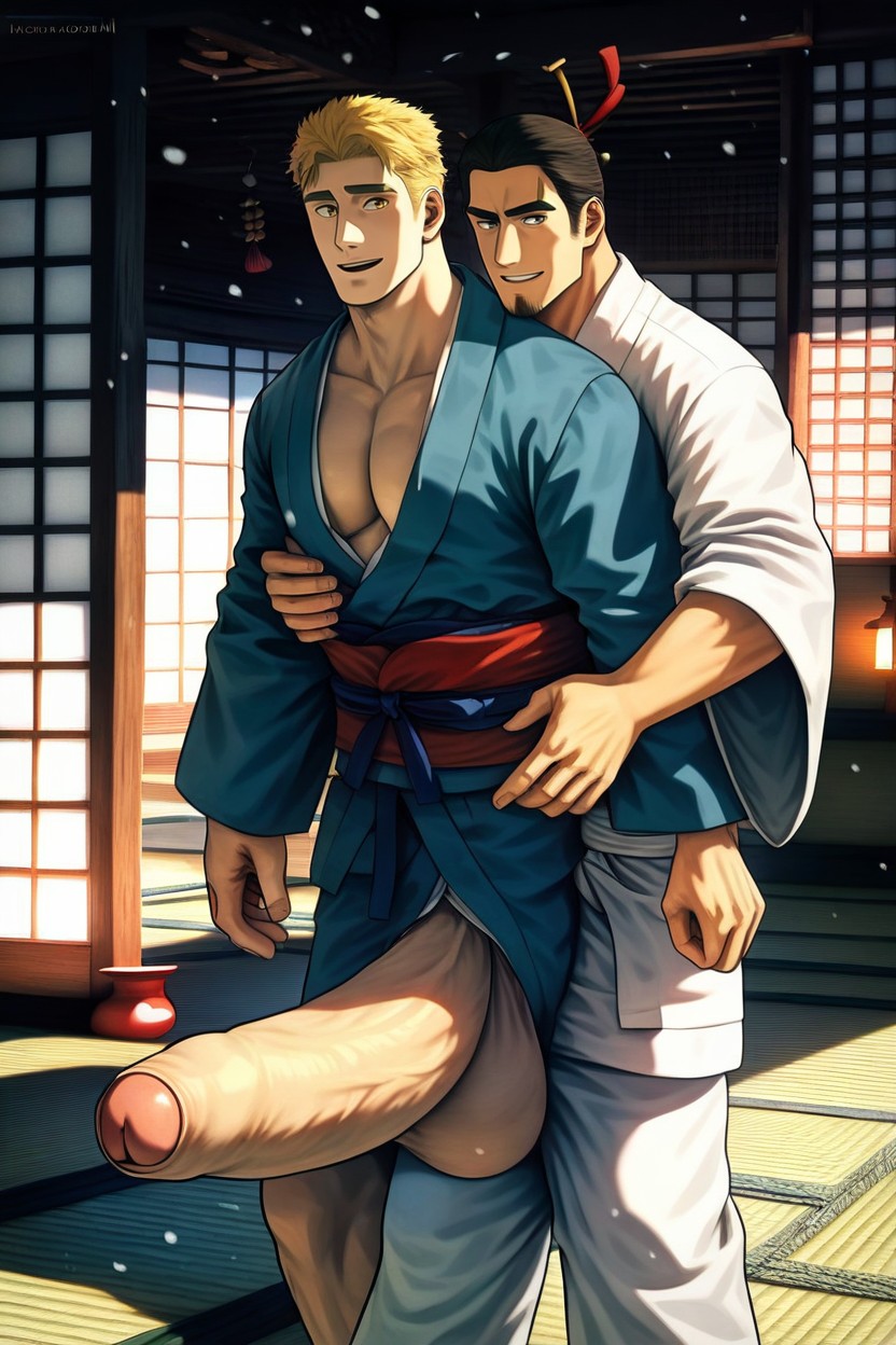 Slutboy, Beitemian Art Style, Only Men AI Gay Porn
