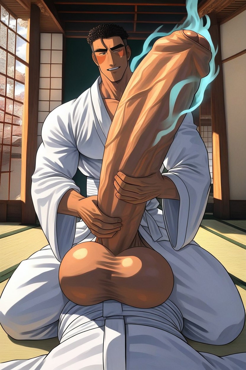 Handjob, Magic, Correct Anatomy AI Gay Porn