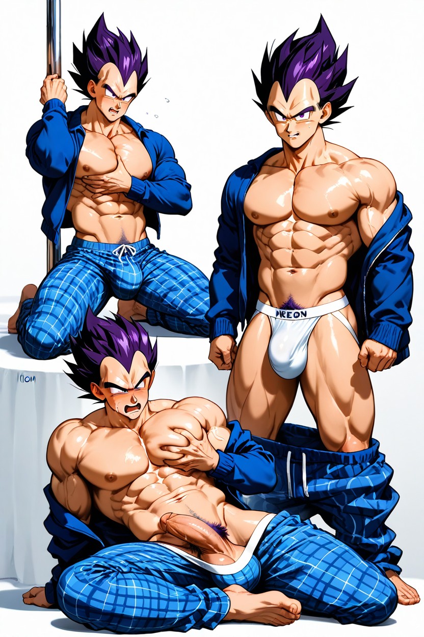 Sketch, Purple Pubic Hair, Neón Scenary AI Gay Porn