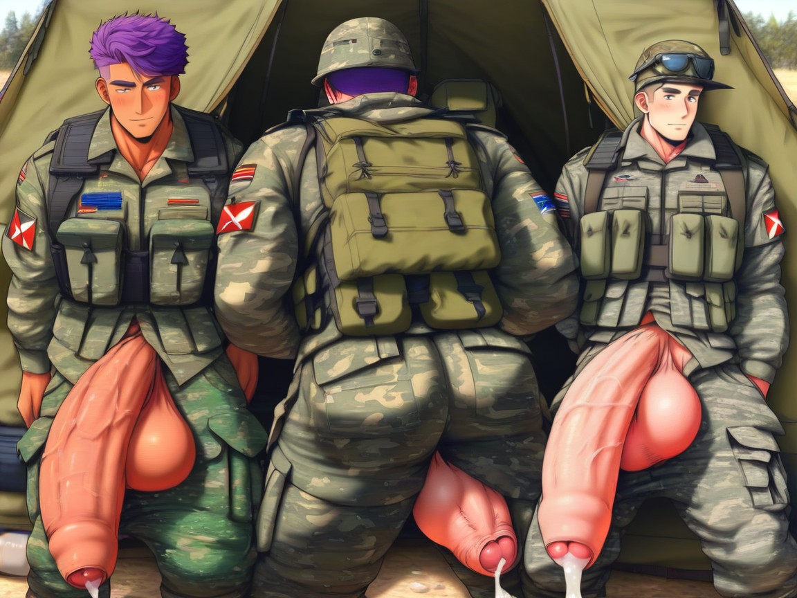 Hugging Cock With Both Arms, Wamudraws Artstyle, Cinematic AI Gay Porn