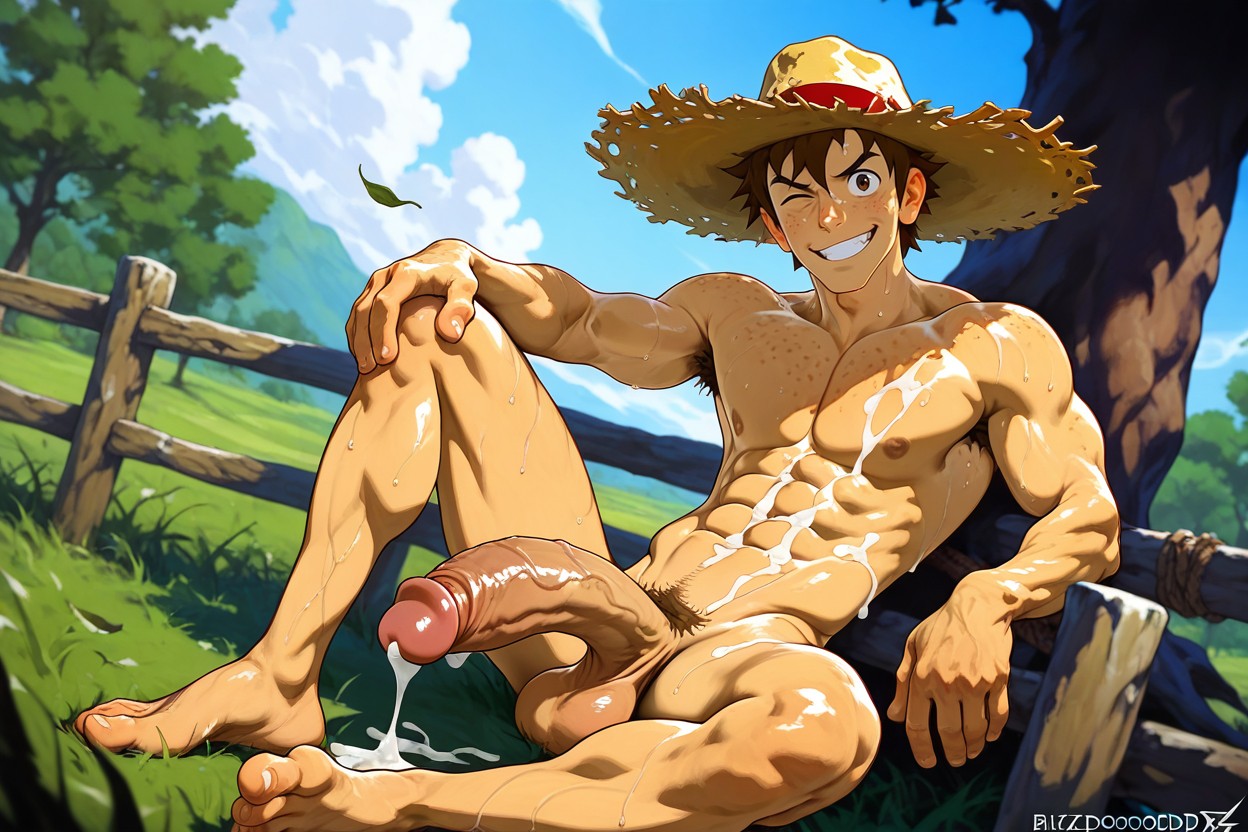 Corrida, Highly Detailed, Grin Porno gay IA