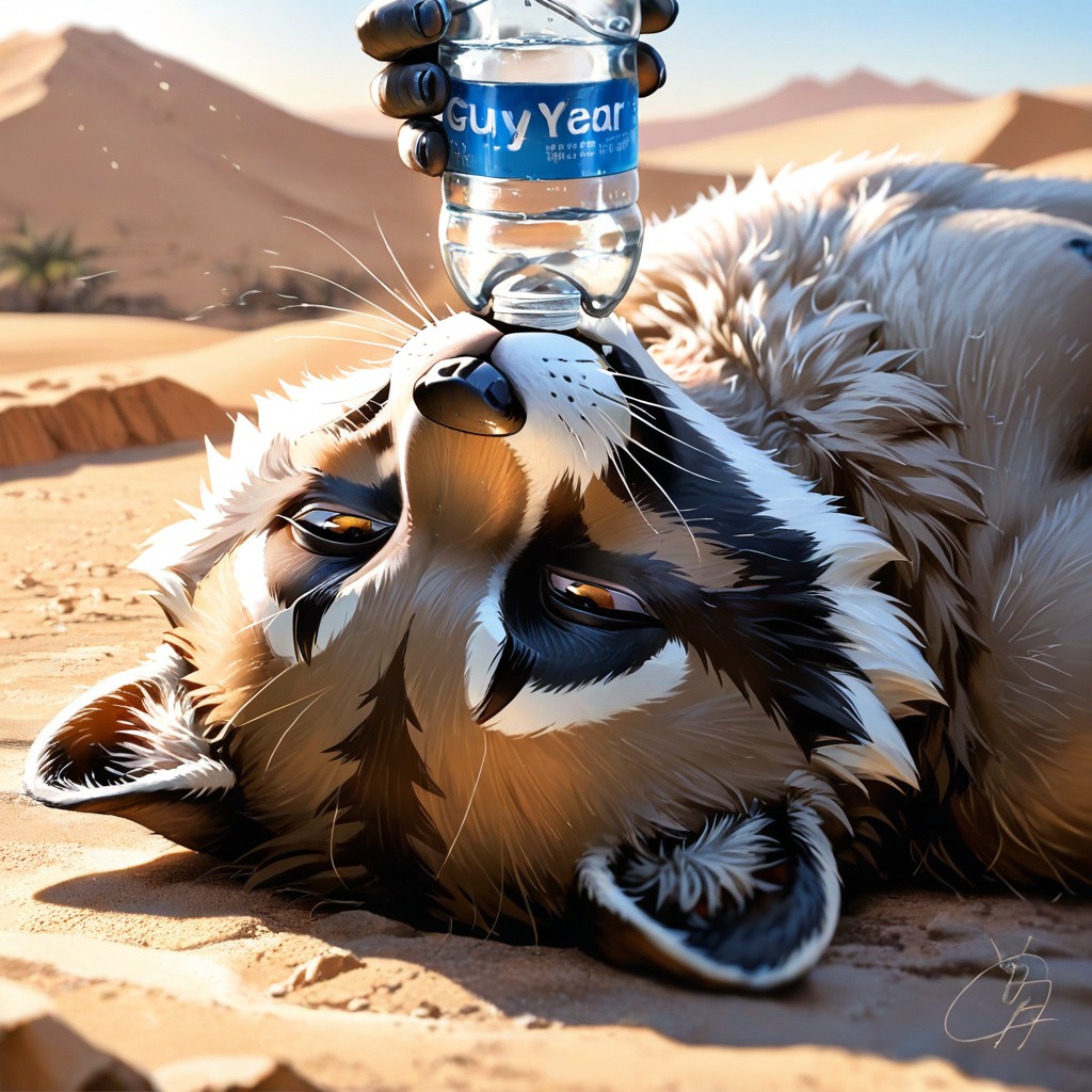Desert, No Humans, Mouth Slightly Open AI Gay Porn