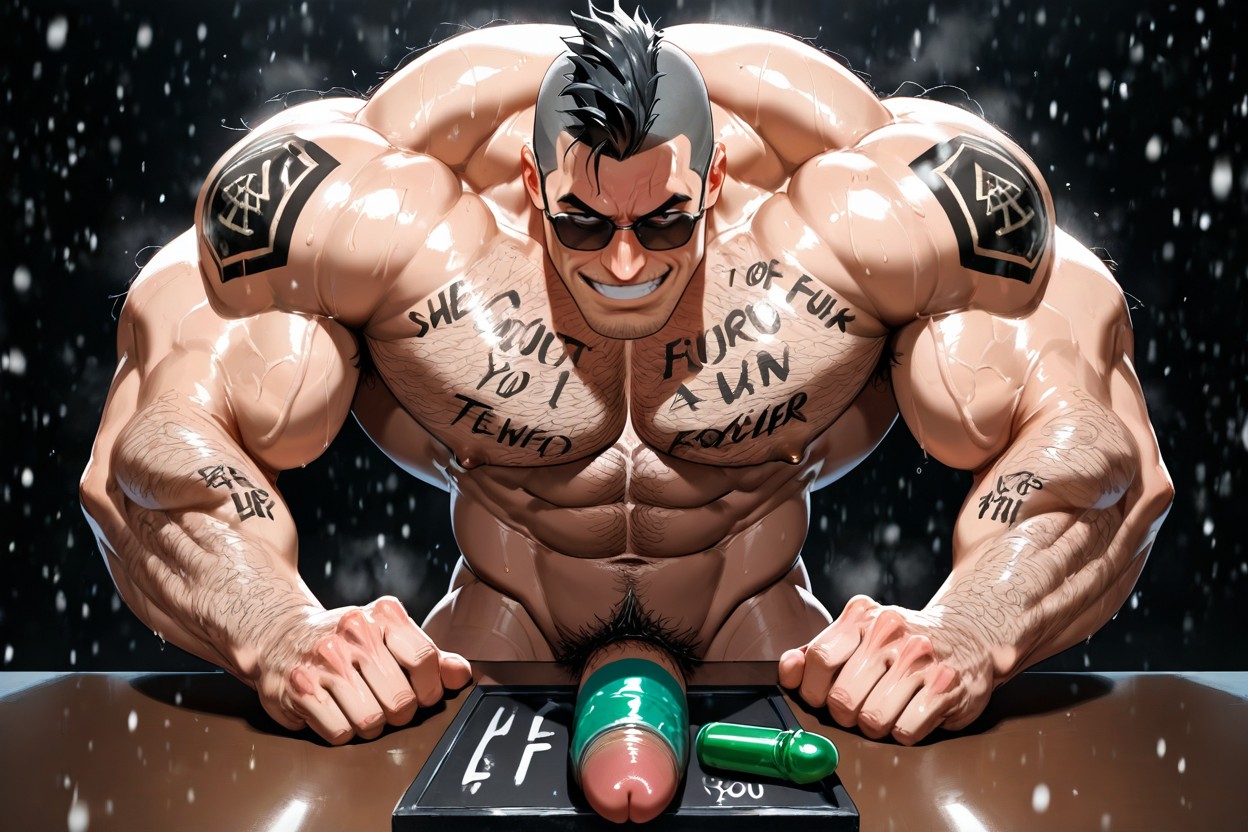 Black Background, Black Walls, Masturbating AI Gay Porn