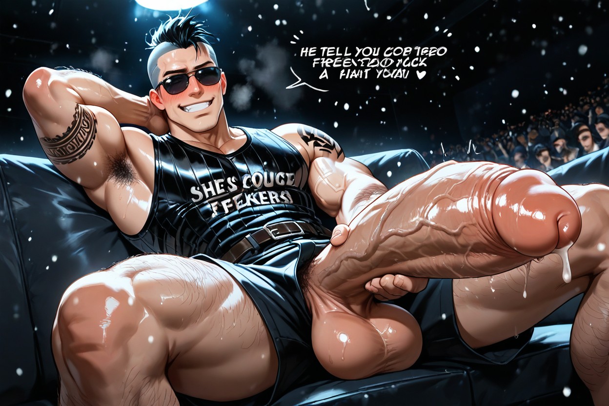 Shivers, Masturbating, Dark Dominant Look AI Gay Porn