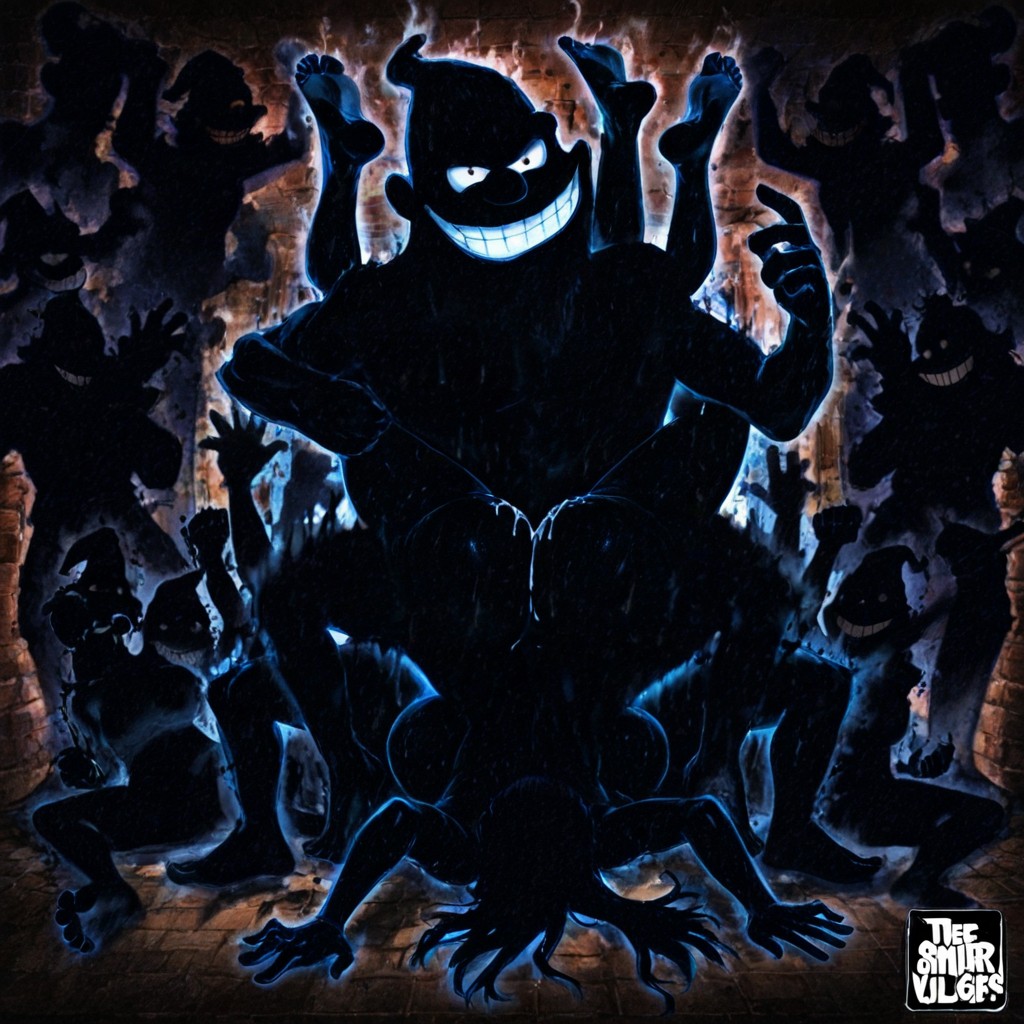 Ethereal Inkblot Or Rorschach Test, Many Smurf Women Getting Fucked, Nude AI Gay Porn