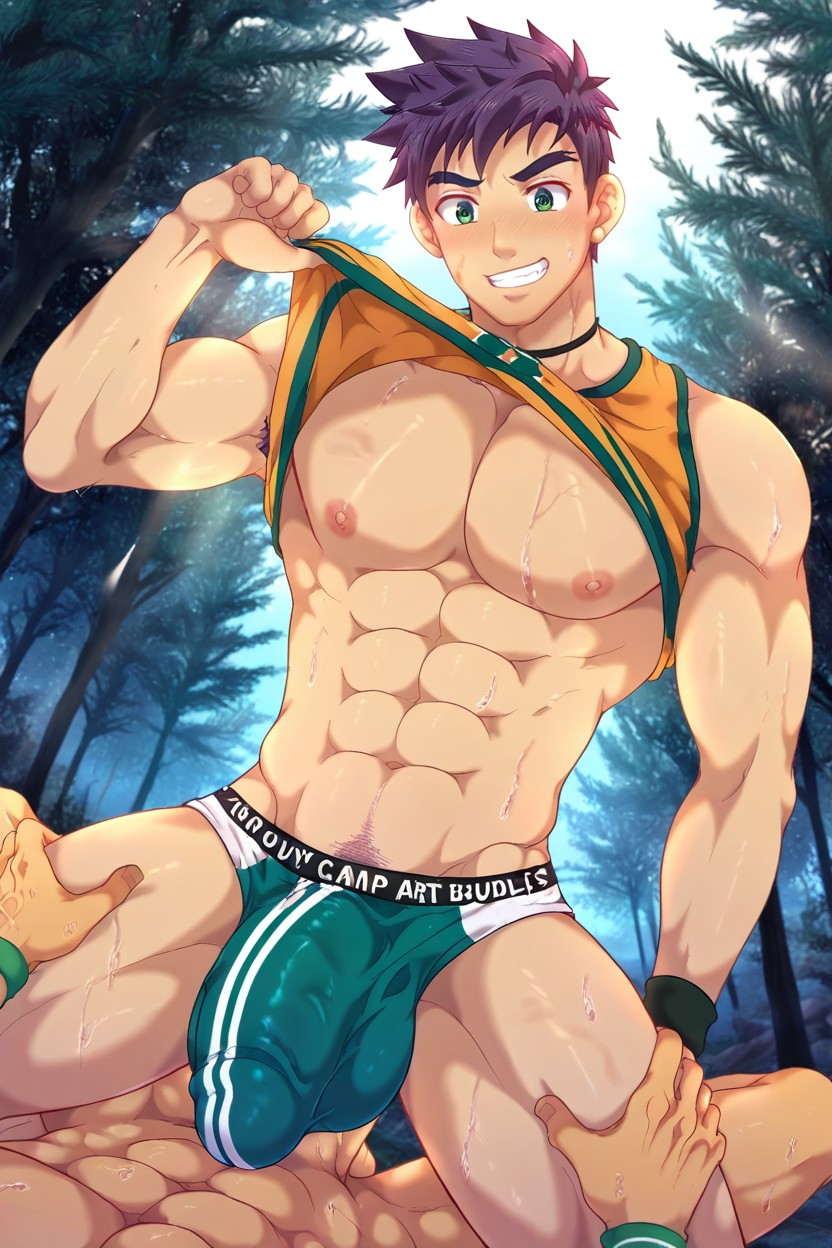 K, 18+, Penis Bulge AI Gay Porn