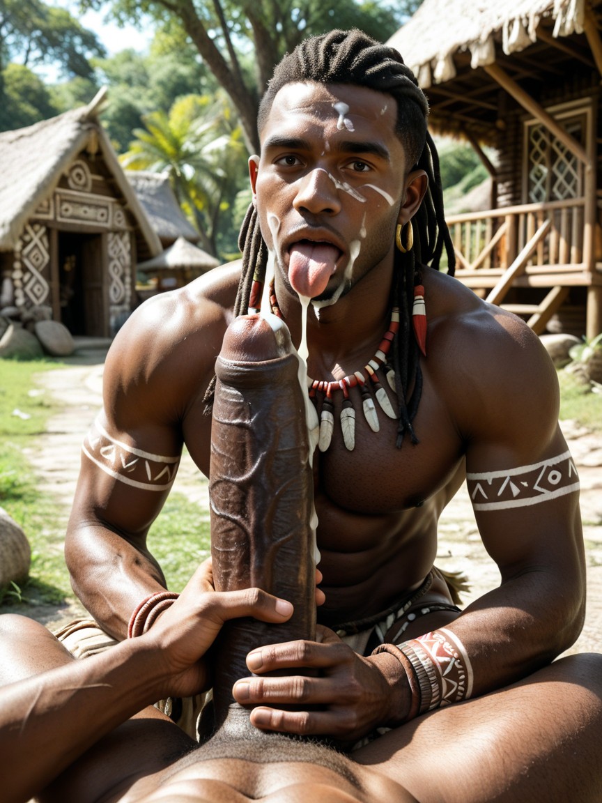 Exhibitionism, Huge Plump Balls, In Public AI Gay Porn