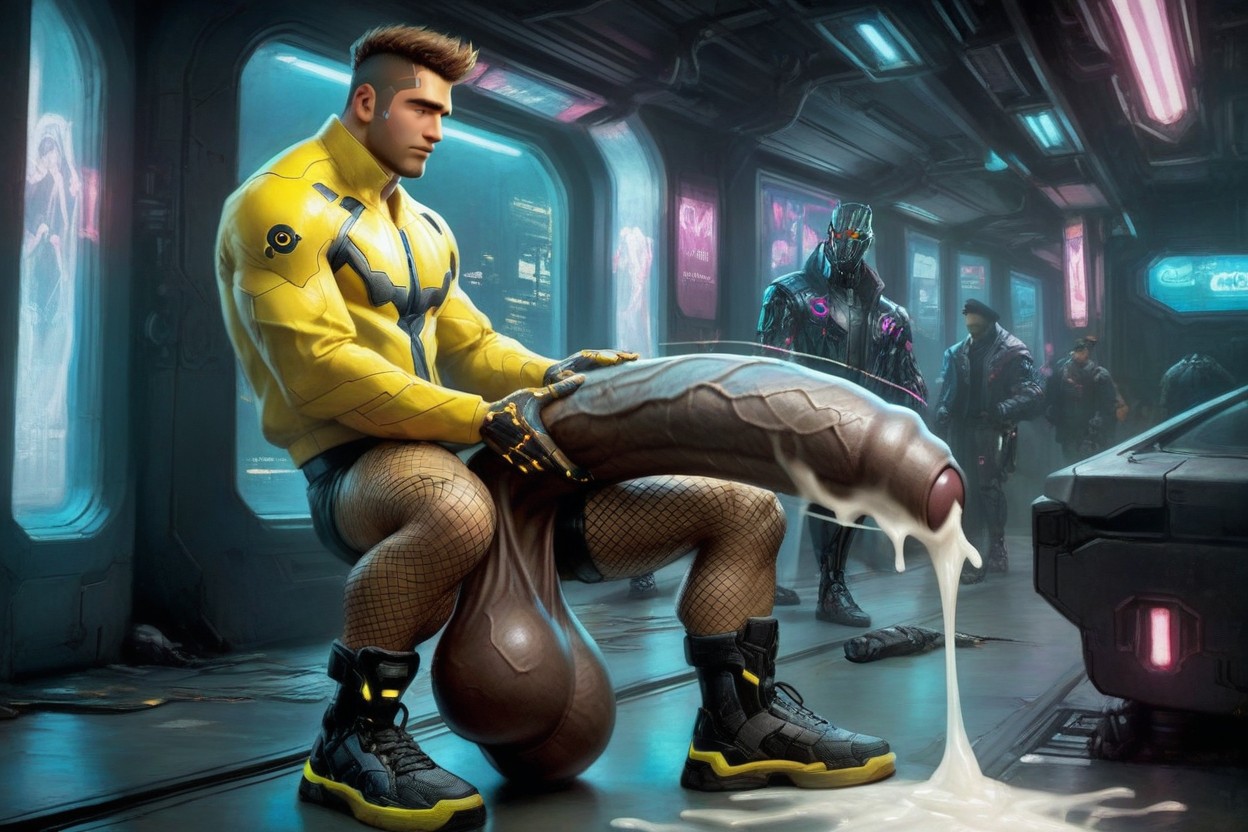 Uncut Cock Wider And Longer Than Body, Helping Hand, Sci-fi AI Gay Porn