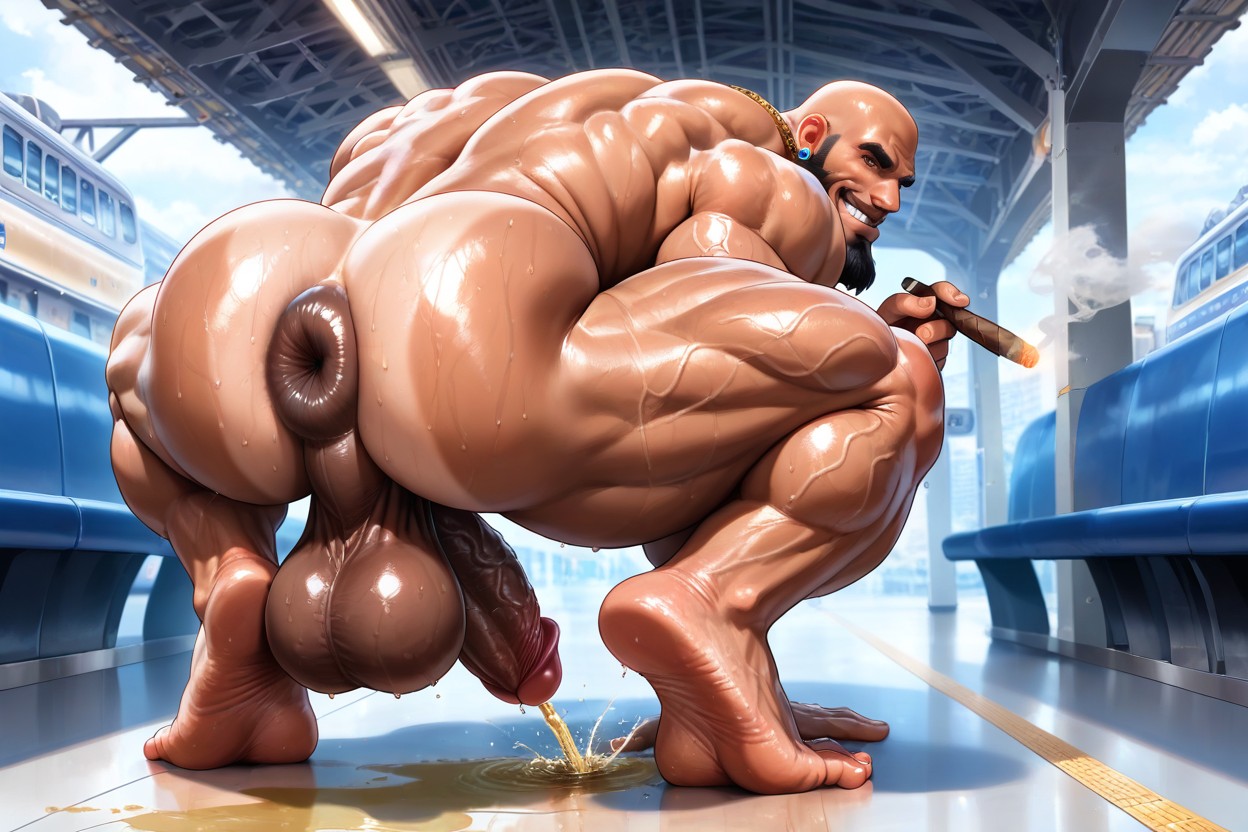 High Definition, Hyper Arms Bigger Than Legs, Manly AI Gay Porn
