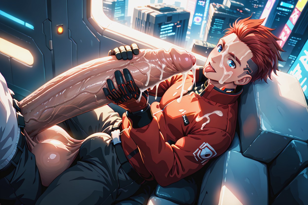 Orgasm, Futuristic, Gay AI Gay Porn