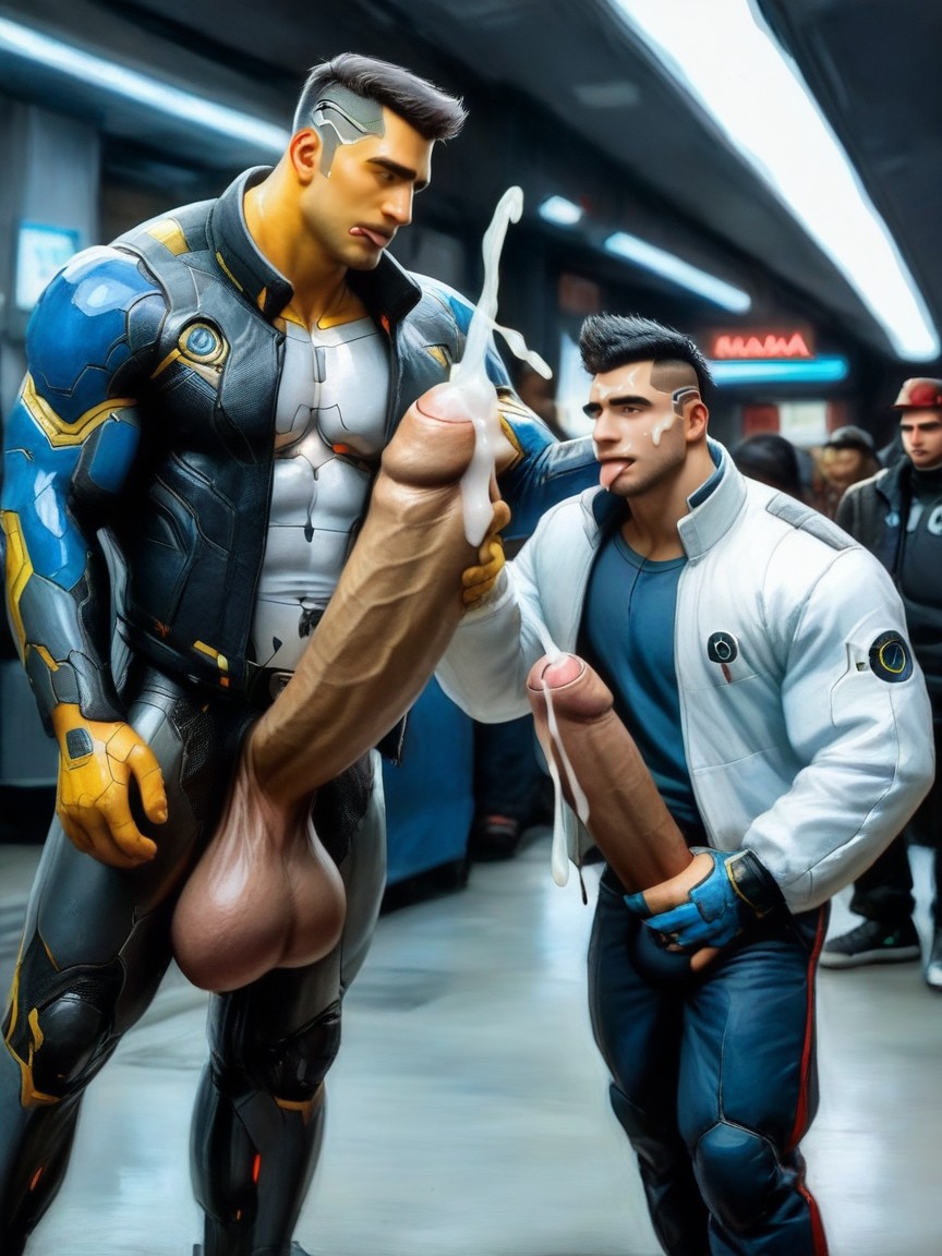 Cock Focus, Huge Plump Balls, 18+ AI Gay Porn