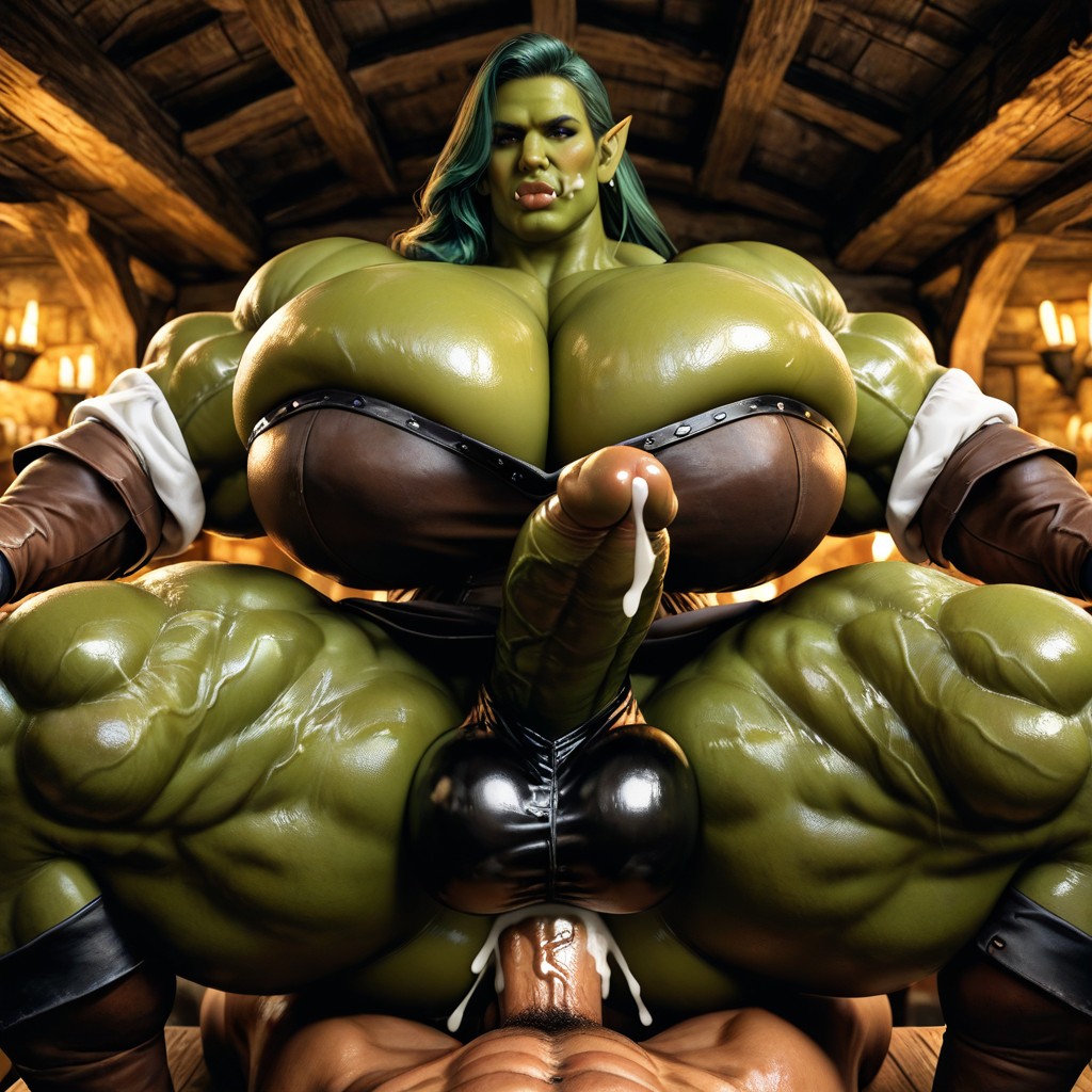 Detailed Face, Gigantic Erect Dick Futanari, Detailed Muscles AI Gay Porn