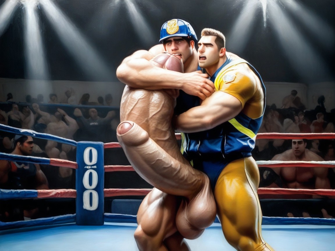 Huge Plump Balls, Gay, Village Européen Porno IA Gay