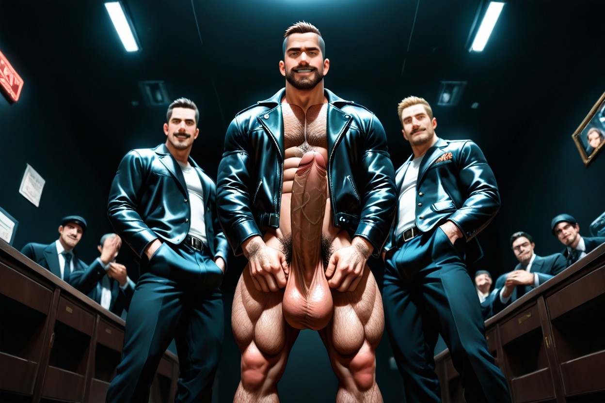 Very Fit God Of Fire Standing In Fashion Shop Changing Room, Vip Escort, Du Bas Vers Le Haut Porno IA Gay