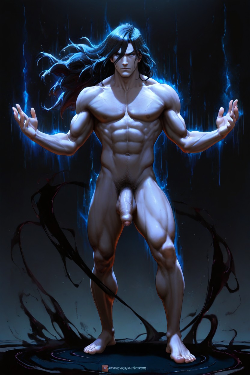 Goth, Alone, Flaccid Penis 게이 AI 포르노