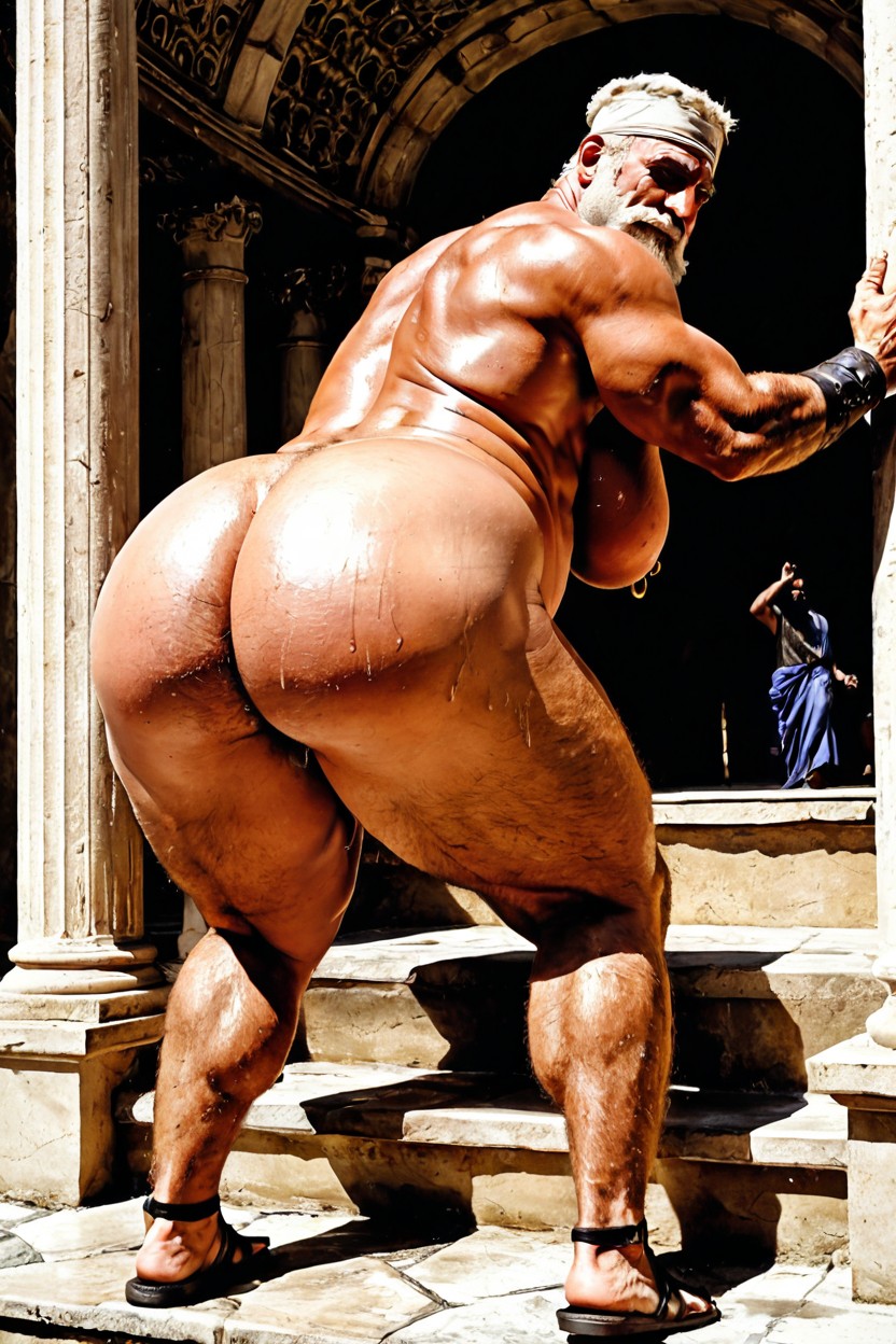Sexy Curved Body, Huge Thighs, 두꺼운 허벅지 게이 AI 포르노