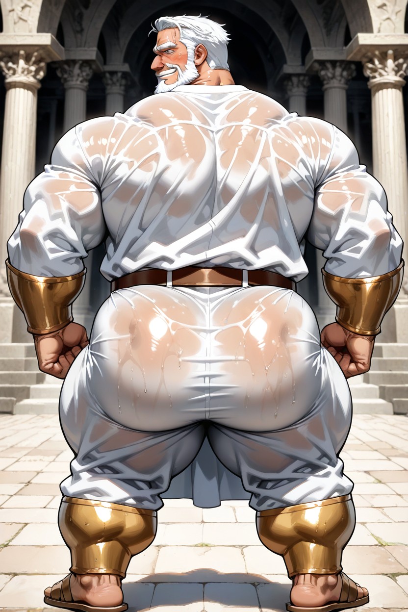 Beard, Bimbo Ass, Sexy Curved Body 게이 AI 포르노